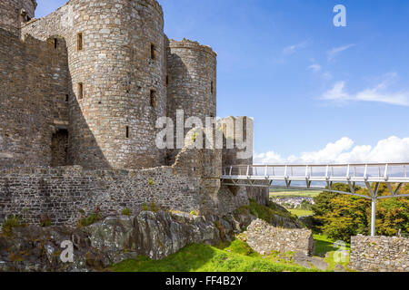 Harlech Castle, Harlech, Gwynedd, Wales, Vereinigtes Königreich, Europa. Stockfoto