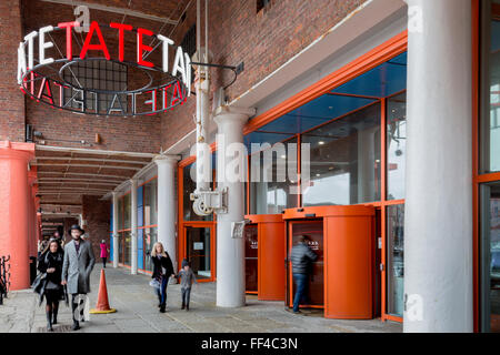 Tate Liverpool Kunst Galerie Exterieur. England-UK. Stockfoto