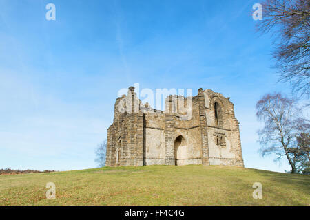 Limousin-Frankreich am Berg Gargan Chapelle Notre-Dame de Bon secours Stockfoto