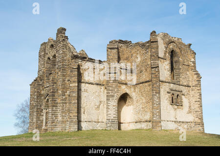 Limousin-Frankreich am Berg Gargan Chapelle Notre-Dame de Bon secours Stockfoto