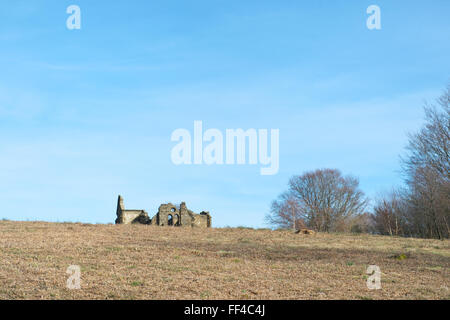 Limousin-Frankreich am Berg Gargan Chapelle Notre-Dame de Bon secours Stockfoto