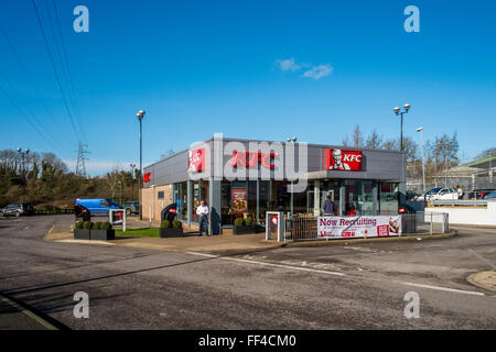 KFC Enham Arch Retail Park, Andover, Hampshire Stockfoto