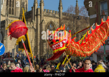 Liverpool Chinesisches Neujahr 2016 - Jahr des Affen Stockfoto