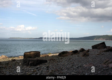 Clovelly beach ein kleines Dorf in der Devon District Torridge Stockfoto