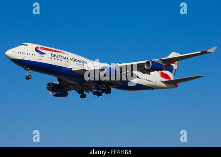 British Airways Boeing 747 Jumbo Flugzeug Stockfoto