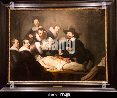 Anatomie Unterricht Dr. Tulp rembrandt Stockfoto