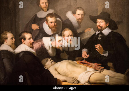 Anatomie Unterricht Dr. Tulp rembrandt Stockfoto