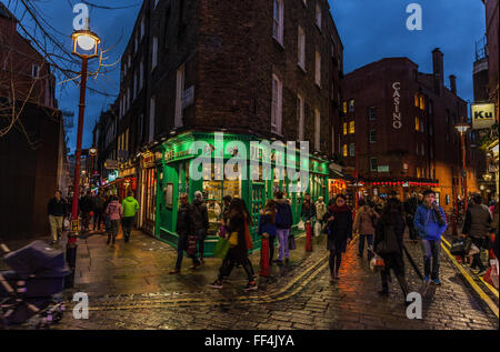 Chinatown Straßenszene, W1D, England, London, UK. Stockfoto