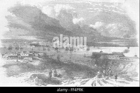 UKRAINE-Sewastopol, skizziert von Constantine 1854. Illustrierte London News Stockfoto