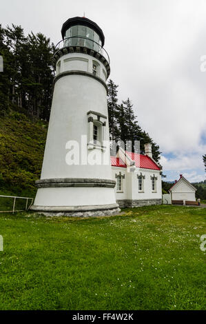 Heceta Head Leuchtturm an der Küste Oregons Stockfoto