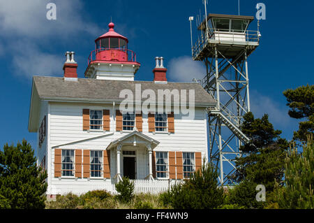 Yaquina Bay Leuchtturm befindet sich in Newport, Oregon Stockfoto