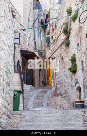 Jerusalem - Gang im arabischen Viertel Stockfoto