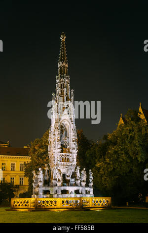 Kranner Brunnen. Denkmal von Francis I, Kaiser von Österreich in Prag, Tschechien. Stockfoto