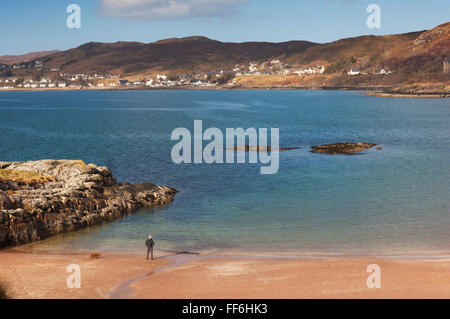 Gairloch Strand - Ross-Shire, Schottland. Stockfoto