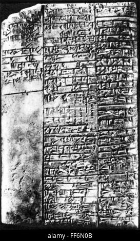 Inschrift Tablette auf Heilmittel, 3. Jahrhundert v. Chr. Stockfoto
