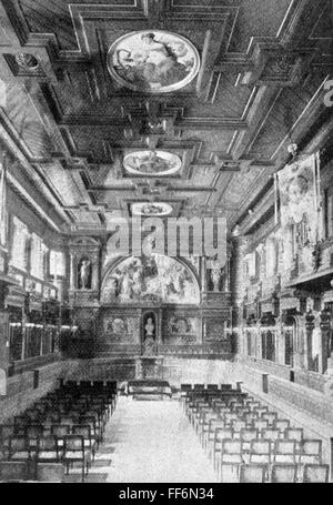 Geographie / Reisen, Deutschland, Heidelberg, Gebäude, Universität, Innenansicht, Hörsaal, um 1900, Additional-Rights-Clearences-not available Stockfoto