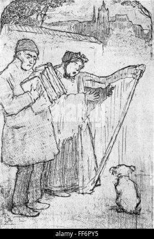 Festlichkeiten,Silvester,Grußkarte von Emil Orlik (1870 - 1932),20. Jahrhundert,20. Jahrhundert,Bildende Kunst,Kunst,Grafik,Grafik,Neujahrskarte,Neujahrskarten,gute Wünsche,Glückwünsche,Symbol,Symbole,halbe Länge,Stehen,Musiker,Musik machen,Musik machen,Musik machen,Musik machen,Musik machen,Musik machen,Musik machen,Musik machen,Musik machen,Musik machen,Musik spielen,Musik,Musik,Klavier spielen,Harfen,Klavier,Neujahrsfestlichkeiten,Klavier,keine,Akkordeonfeste,Musikinstrumente,Klavier,Silvester,Akkordeonfeste,kein,kein,kein, Stockfoto