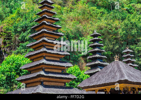 Tri Kahyangan Jagat, Pura Ulun Danu Batur Tempel, Bali, Indonesien Stockfoto