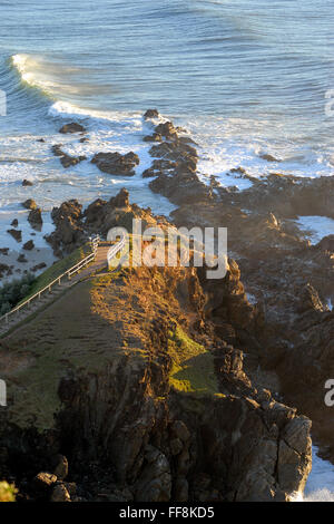 Cape Byron im Sonnenaufgang am Morgen Stockfoto