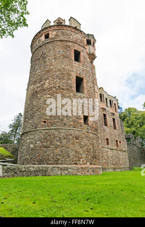 HUNTLY CASTLE ABERDEENSHIRE DER TURM VON SÜDWESTEN Stockfoto