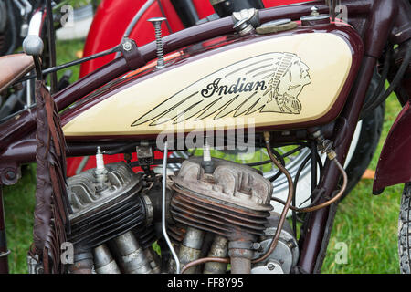 Vintage Pre Krieg Indian 101 Scout Motorrad. Klassische amerikanische Motorrad Stockfoto