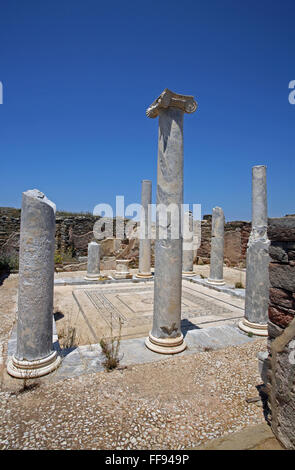 Delos Archäologische Stätte Cyclades Ägäis Griechenland EU Europäische Union Stockfoto