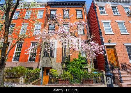 Chelsea-Viertel von New York City im Frühjahr. Stockfoto