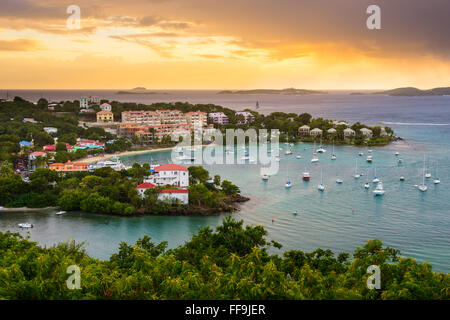 Cruz Bay, St. John, USVI. Stockfoto