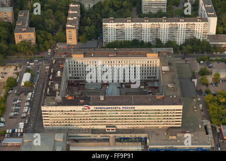 Ostankino tv Center der russischen TV-Sender Stockfoto