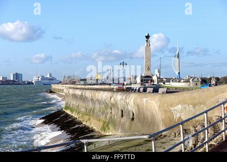 Strand von Portsmouth Hampshire UK Stockfoto