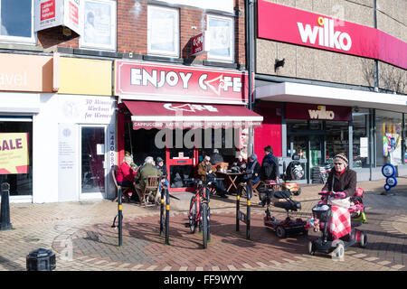 Sutton-In-Ashfield, Nottinghamshire, UK. Öffentliche Freiflächen, Stockfoto