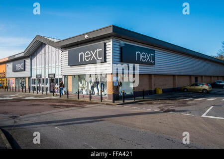 NÄCHSTEN Enham Arch Retail Park, Andover, Hampshire Stockfoto