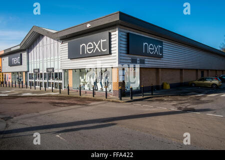 NÄCHSTEN Enham Arch Retail Park, Andover, Hampshire Stockfoto