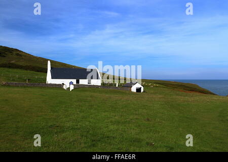 MWNT, kleine Gemeinde und alte Gemeinde im Süden Ceredigion, Wales, an der Küste West-Wales Stockfoto