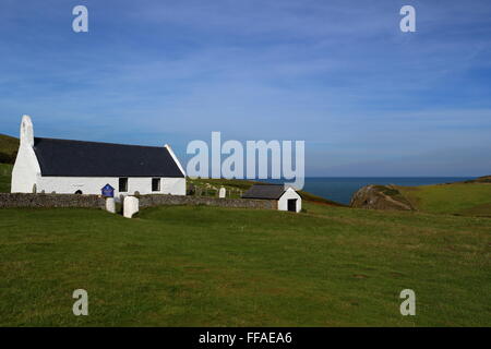MWNT, kleine Gemeinde und alte Gemeinde im Süden Ceredigion, Wales, an der Küste West-Wales Stockfoto