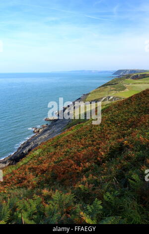 MWNT, kleine Gemeinde und alte Gemeinde im Süden Ceredigion, Wales, an der Küste West-Wales Stockfoto