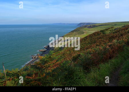MWNT, kleine Gemeinde und alte Gemeinde im Süden Ceredigion, Wales, an der Küste West-Wales Stockfoto