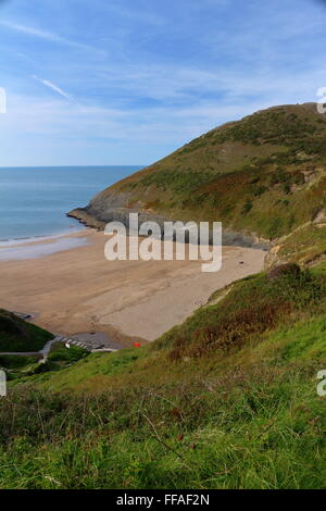 MWNT, kleine Gemeinde und alte Gemeinde im Süden Ceredigion, Wales, an der Küste West-Wales Stockfoto