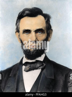 ABRAHAM LINCOLN (1809-1865). /n16th Präsident der Vereinigten Staaten. Fotografiert von Alexander Gardner in Washington, D.C., 8. November 1863, elf Tage vor der Auslieferung die Gettysburg Adresse. Stockfoto