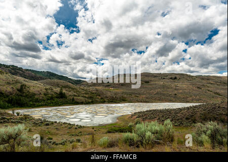 See im Okanagan Valley gesichtet, saline abflusslose Laugensee befindet sich nordwestlich von Osoyoos, Okanagan Valley, British Columbia, BC Stockfoto