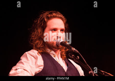 Edinburgh, Schottland. VEREINIGTES KÖNIGREICH. 11 Februar. Willen Varley führt auf der Bühne in der Voodoo Zimmer Edinburgh. Bildnachweis: Pako Mera/Alamy Live-Nachrichten Stockfoto