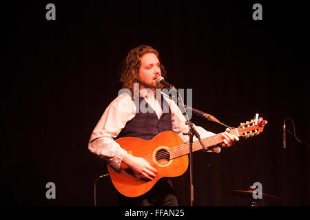 Edinburgh, Schottland. VEREINIGTES KÖNIGREICH. 11 Februar. Willen Varley führt auf der Bühne in der Voodoo Zimmer Edinburgh. Bildnachweis: Pako Mera/Alamy Live-Nachrichten Stockfoto