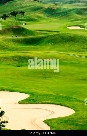 Der Golfplatz mit schönen Hintergrundfarbe, Taiwan Stockfoto