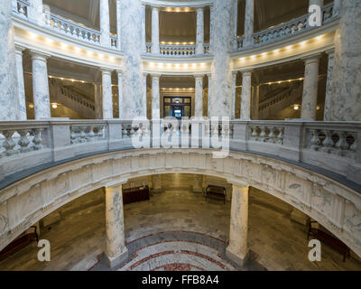 Im Inneren der Idaho State Capitol Building, Boise, Idaho. Stockfoto