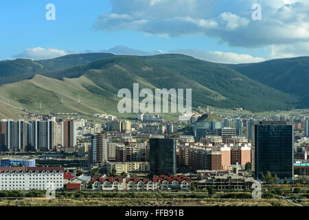 Neubau Wohngebiet, Ulan Bator, Mongolei Stockfoto