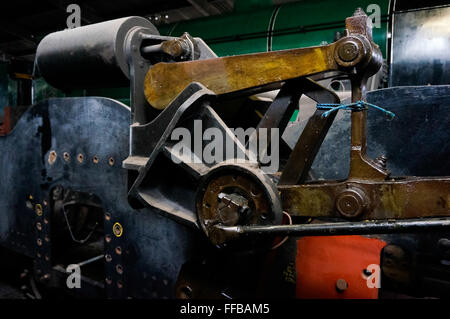 Teil einer alten Dampfeisenbahn Stockfoto