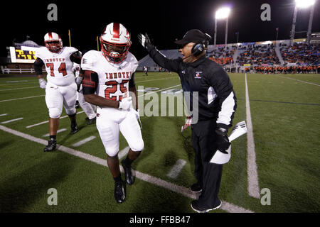 Imhotep Panthers schlagen Kathedrale Prep Ramblers 2016 PIAA AAA HS Football Staatsmeisterschaft im Hershey Park Stadium zu gewinnen. Stockfoto