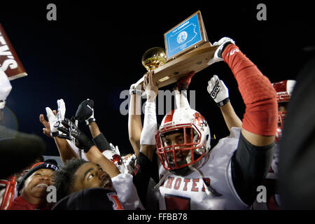 Imhotep Panthers schlagen Kathedrale Prep Ramblers 2016 PIAA AAA HS Football Staatsmeisterschaft im Hershey Park Stadium zu gewinnen. Stockfoto