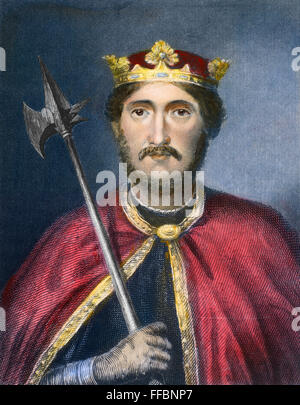RICHARD ICH (1157-1199). /nSurnamed Coeur de Lion oder Löwenherz. König von England 1189-1199. Linie und stupfen, Gravur, 19. Jahrhundert. Stockfoto
