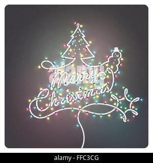 Kreative Weihnachtsgrußkarte Stock Vektor